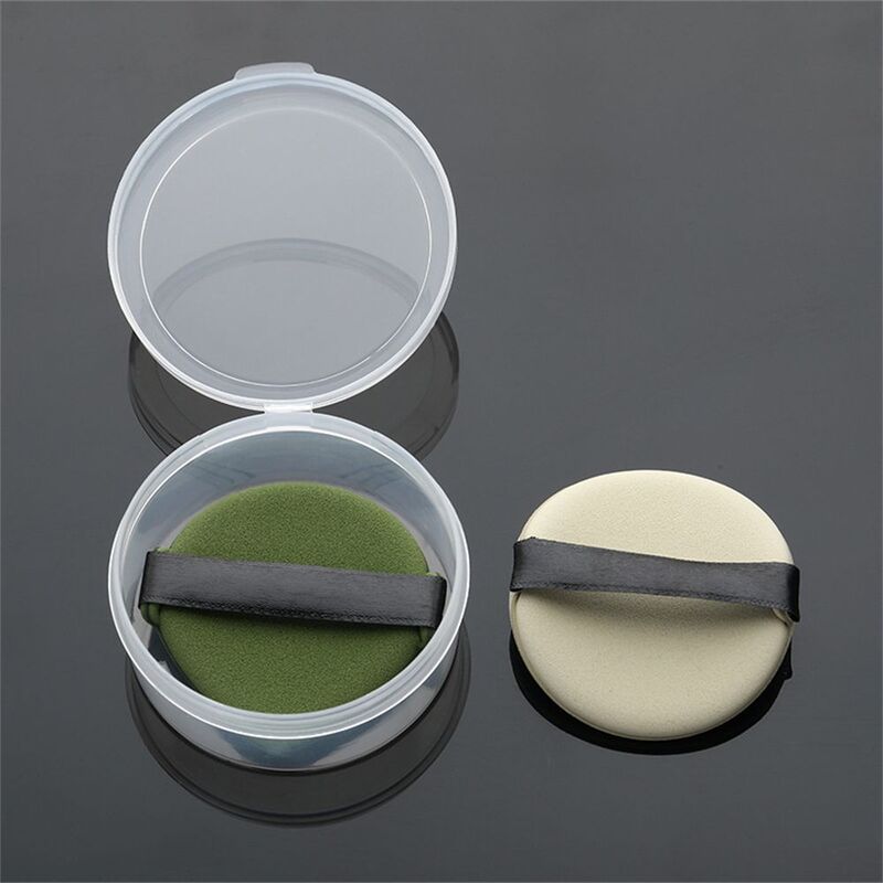 New Style Makeup Accessories Round Powder Puff Drying Holder Packaging Box Display Storage Case Cosmetic Powder Puff Storage Box
