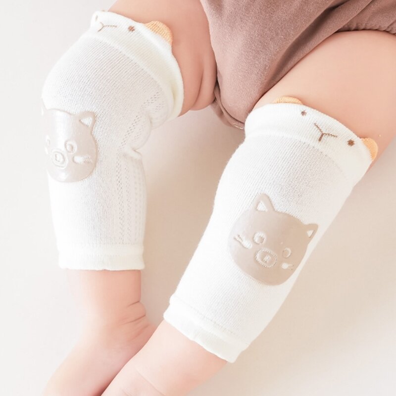 Ochraniacze na kolana dla dzieci do raczkowania antypoślizgowe nakolanniki maluchy Cartoon ochraniacze na kolana oddychające,