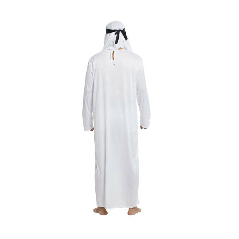 Túnica musulmana Jubba Thobe para hombre, de manga larga caftán, cuello levantado, moda árabe islámica, S-5xl, 2024