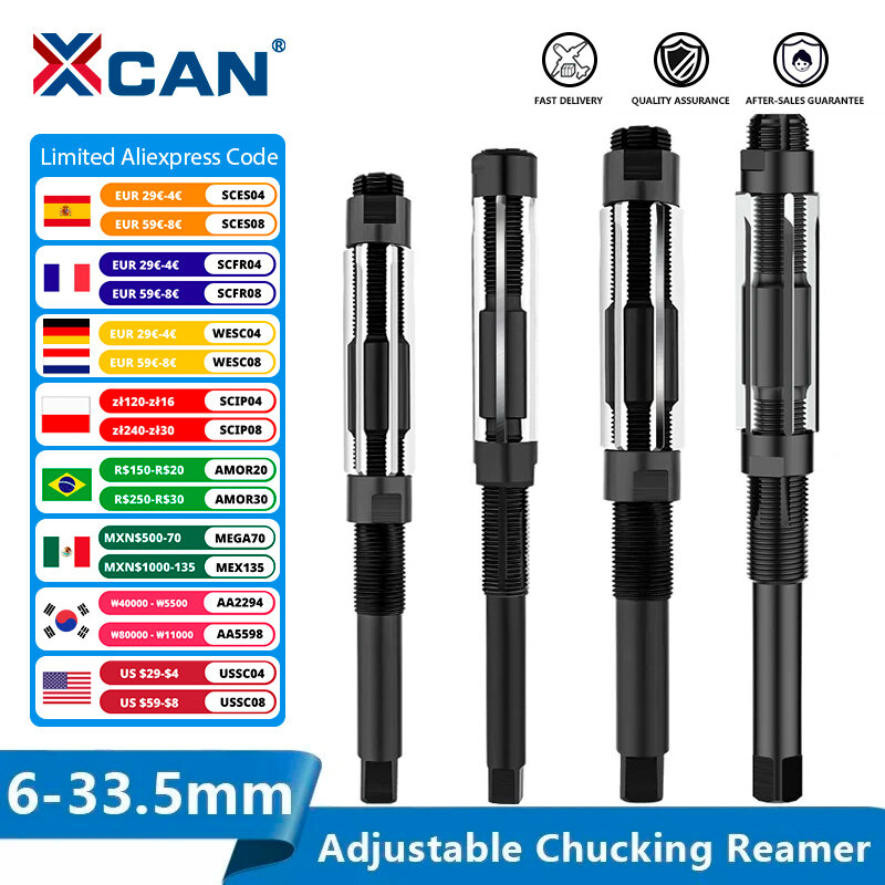 XCAN Tay Điều Chỉnh Có Ngăn Máy Dụng Cụ Cắt 6 7 8 9 10 11 12 13 15 17 19 21 23 26 29 30Mm