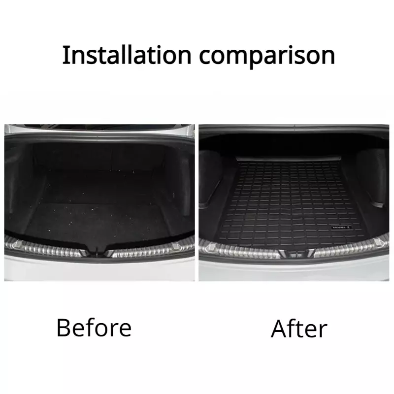 Upgrade Car Front Rear Trunk Mats Storage Pads Cargo Tray For Tesla Model Y/3 Accessories Dustproof Waterproof Protecion Cushion