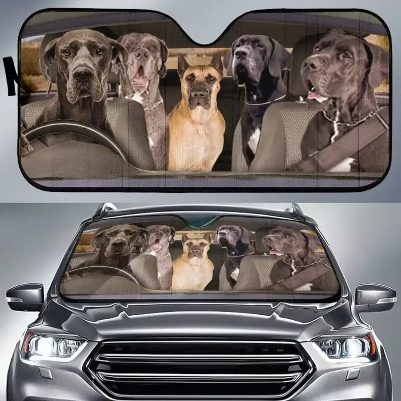 Автомобильный солнцезащитный козырек для собак, дизайн собаки, автомобильный солнцезащитный козырек, автомобильный декор, индивидуальная печать, автомобильные аксессуары, собак-хранителей, Apollo of