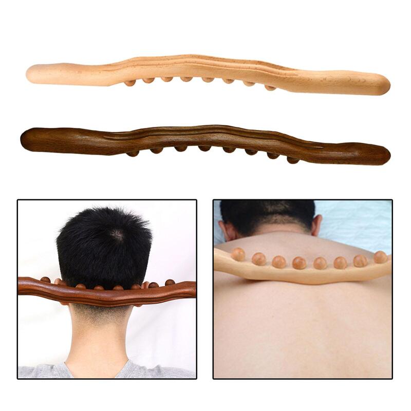 Wood Guasha Scraping Stick 52cm Muscle Relaxation Body Shaping for Legs