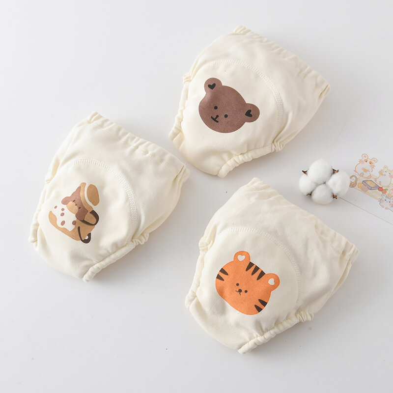 Новые водонепроницаемые моющиеся тренировочные штаны в Корейском стиле для малышей, детские подгузники, шорты для младенцев, подгузники, трусики, Сменное нижнее белье