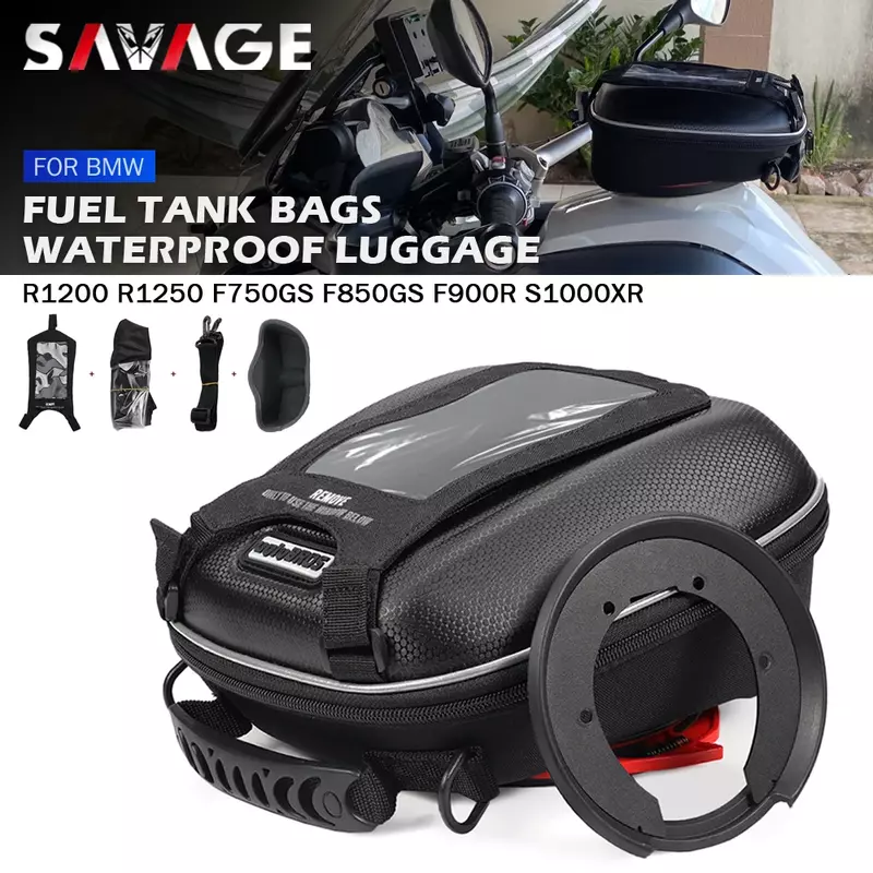 Motorcycle Tank Bag For BMW R1250GS R1200GS S1000XR F850GS R 1200 RT/R 1250 GS ADV F750 F900 XR Luggage Tanklock Racing Backpack