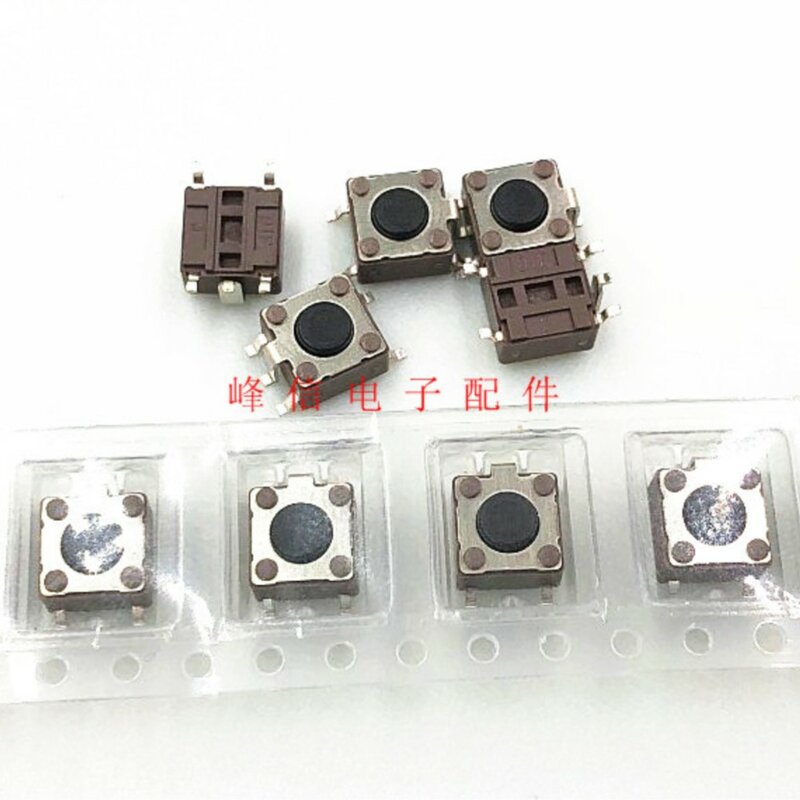 20Pcs Taiwan 100gf High-life Patch 5-foot Switch 6*6*4.3 Key Switch Button Point Micro-touch Tact Switch