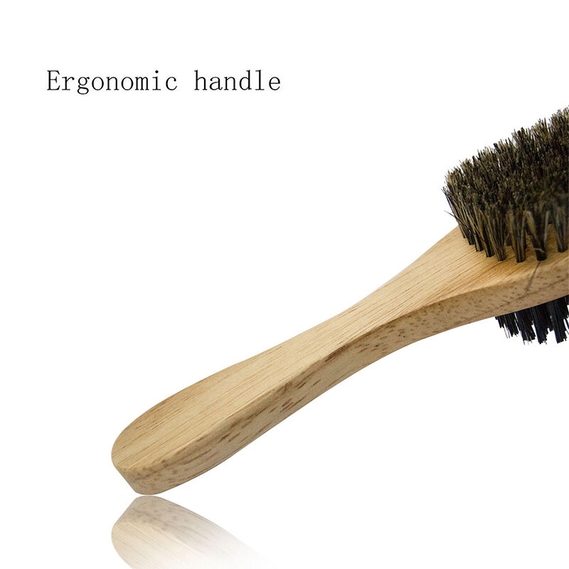 1PC Eco Friendly Boar Bristle Men's Shaving Brush Portable Barber Natural Beard Brush For Facial Cleaning Mustache Tools