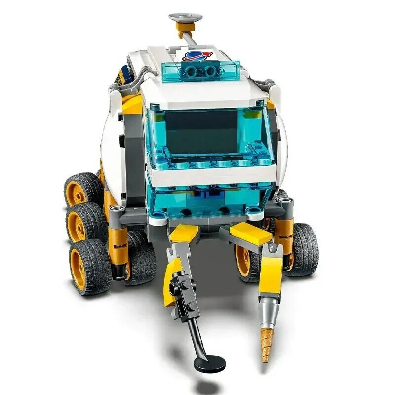 Bloques de construcción de vehículo Lunar Roving para niños, juguete de ladrillos para armar vehículo Lunar Roving, ideal para regalo de cumpleaños y Navidad, código 343, Compatible con 60348, DIY