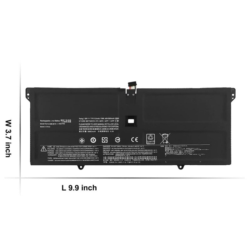 Batería L16m4p60 para portátil Lenovo Yoga 920, 920-13ikb 920-131kb 920-13ikb-80y7 80y8 81tf, IdeaPad Flex Pro-13IKB