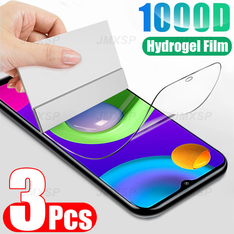 Film protecteur d'écran en hydrogel, 3 pièces, pour Samsung Galaxy S10 S9 S8 Plus Lite S10e S7 Note 10 Lite 9 8 A10 A80 A90