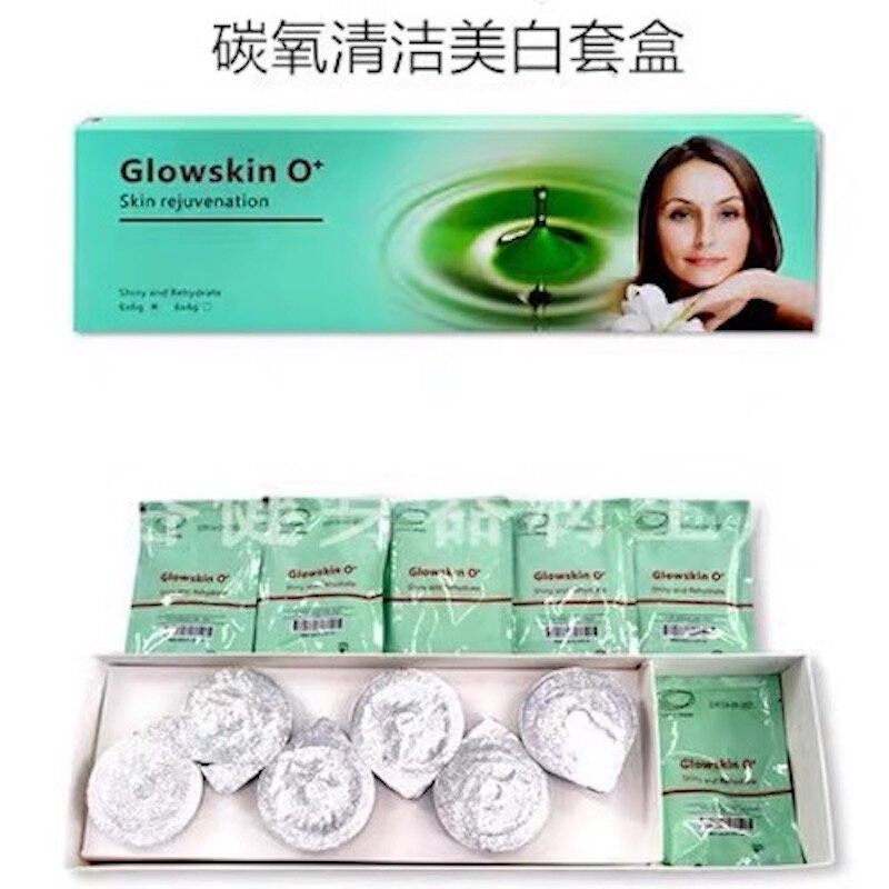 Glowskin Oxigênio Facial Pods para Clareamento Da Pele, CO2 Bolha, Oxigenação, Apertamento, Popular