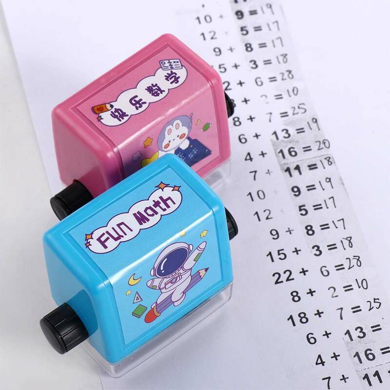Number Rolling Stamp Addition Subtraction Multiplication Division Question Stamp Within 100 Math Calculate Practice Roller