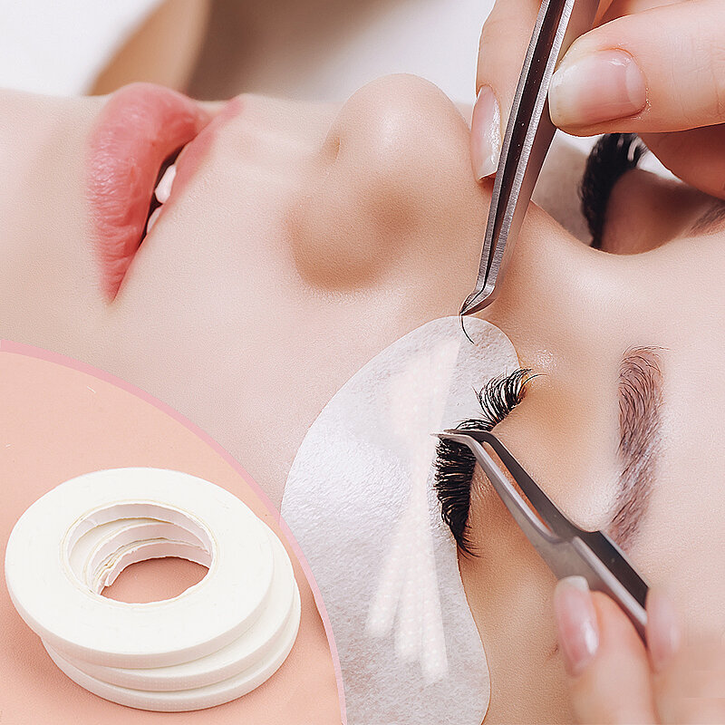 10 rolek 4 mm Mini taśma do rzęs przedłużanie rzęs oddychająca tkanina mikroporowowa łatwa do rozerwania oczu narzędzia do makijazu dla kobiet