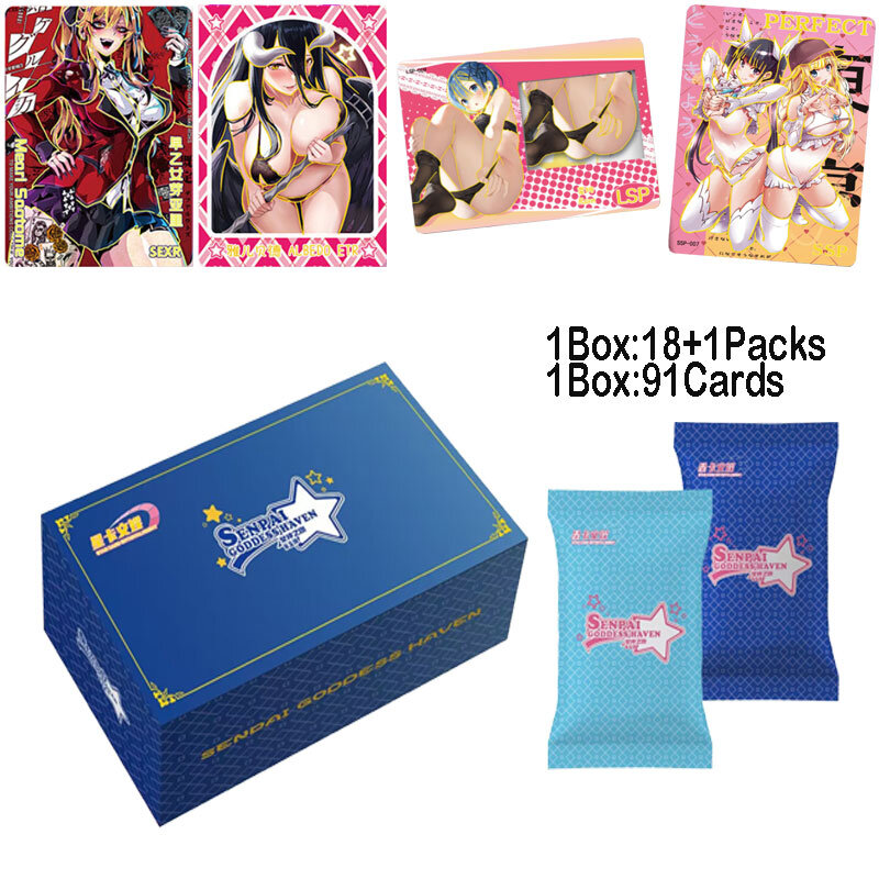 Senpai Goddess Born 5 Collection Card, Waifu Booster Box, TCG, CCG Doujin Toys, Hobbies Gift, Mais populares, mais recentes, 2020
