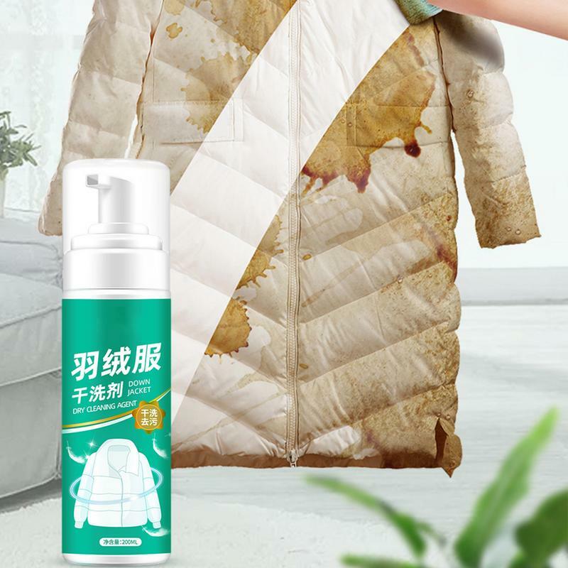 Piumino detersivo efficace piumino agente di pulizia a secco vestiti spray per la pulizia vestiti giacche olio agente di rimozione delle macchie