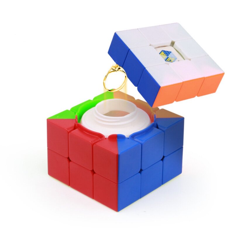 Yuxin Box 3 매직 큐브 할로우 스토리지 박스 큐브, 3 레이어 스피드 큐브, 전문 퍼즐 장난감, 어린이 선물