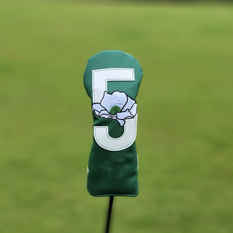Bordado Número Golf Club, Madeira Cabeça Cobre Motorista, Fairway Woods Capa, PU de couro, Golf Putter, #1, #3, #5