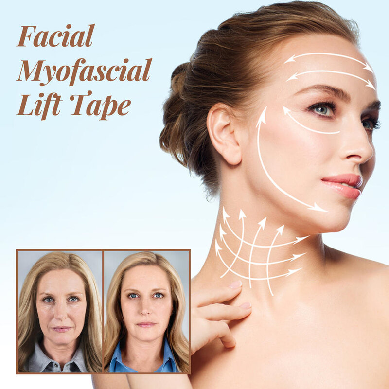 Fox Eyes Face Lifting naklejka taśma elastyczna dla kobiet twarz V Line Neck Eyes Lifting preparat przeciwzmarszczkowy naklejka pielęgnacja twarzy narzędzie 5m