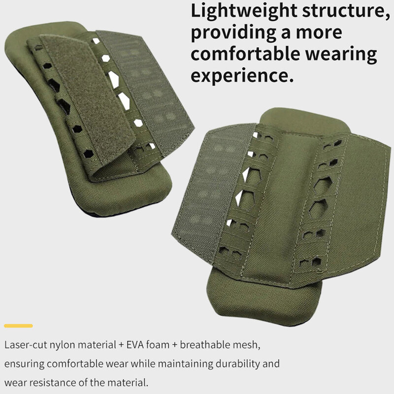 Tactische Schouderband Vest Comfort Kussen Lasersnijpad Nylon Mesh Bescherm Pads Molle Voor Jachtvest Accessoire