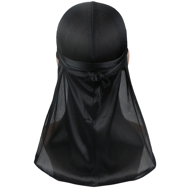 Durag Durags jedwabne męskie satynowe ogony długie nakrycia głowy jedwabiste kobiety chusta czapka elastyczna opaska czapka na głowę Do włosów szmaty Do spania
