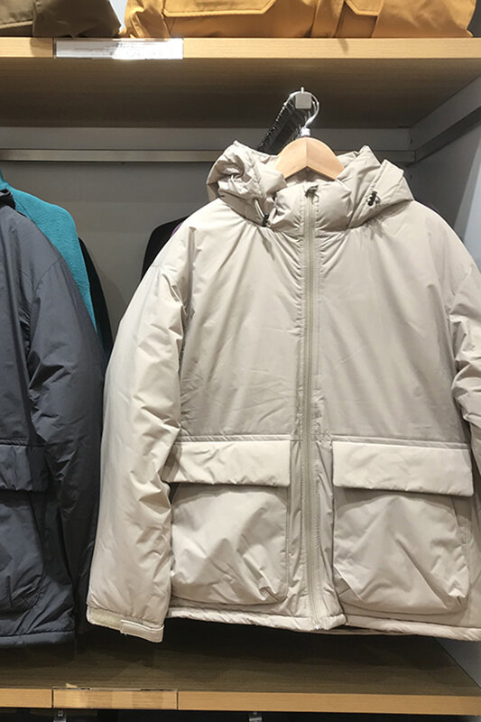 Chaqueta de invierno para hombre, Parka gruesa y cálida con capucha, Parka de Color sólido, ropa de calle Harajuku, Parka de Hip Hop, A154