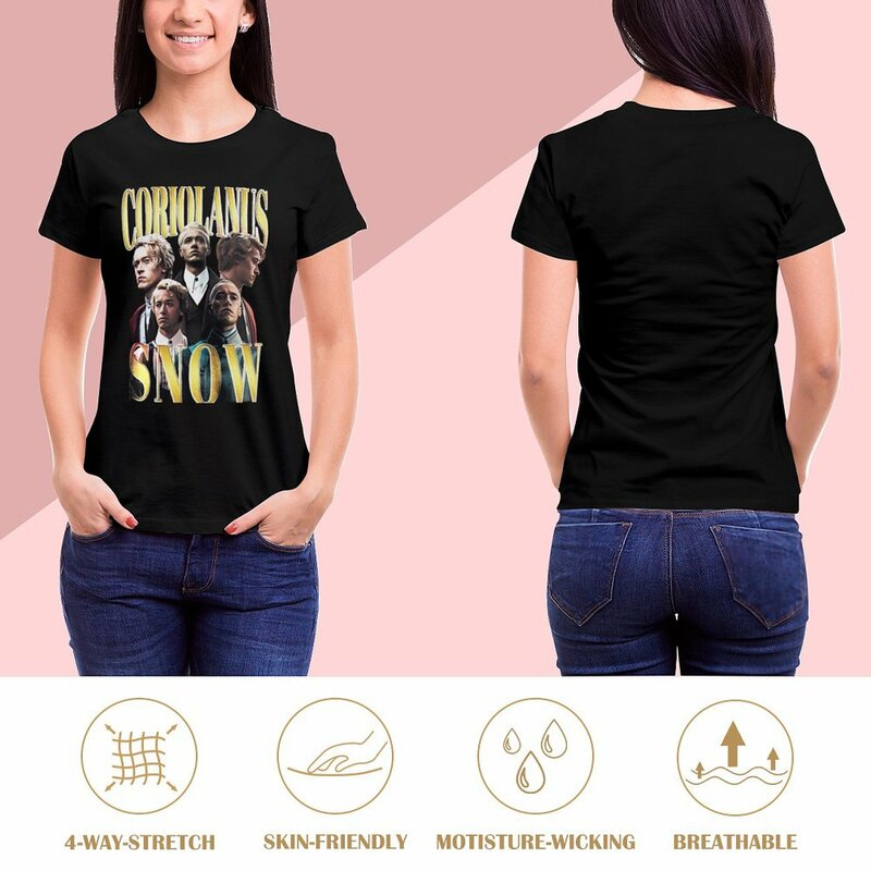 Coriolanus Schnee hemd Stil Tom Blyth Shirt Vintage T-Shirt übergroße koreanische Mode plus Größe Tops Damen bekleidung