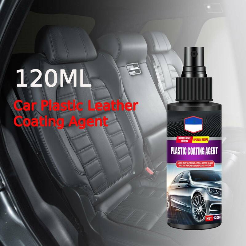 120ml Car Plastic Leahter Coating Parts Agent for Automotive Interior Cleaning refurbishment polishing maintenance agent Spray