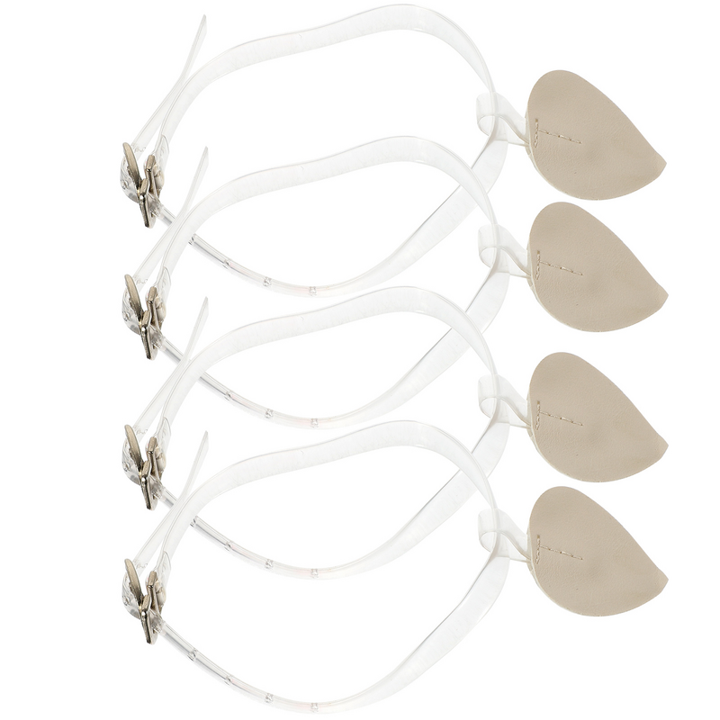 女性のための透明なハイヒールのネックレスの固定ストラップの交換、調節可能なバンドの足首、2ペア