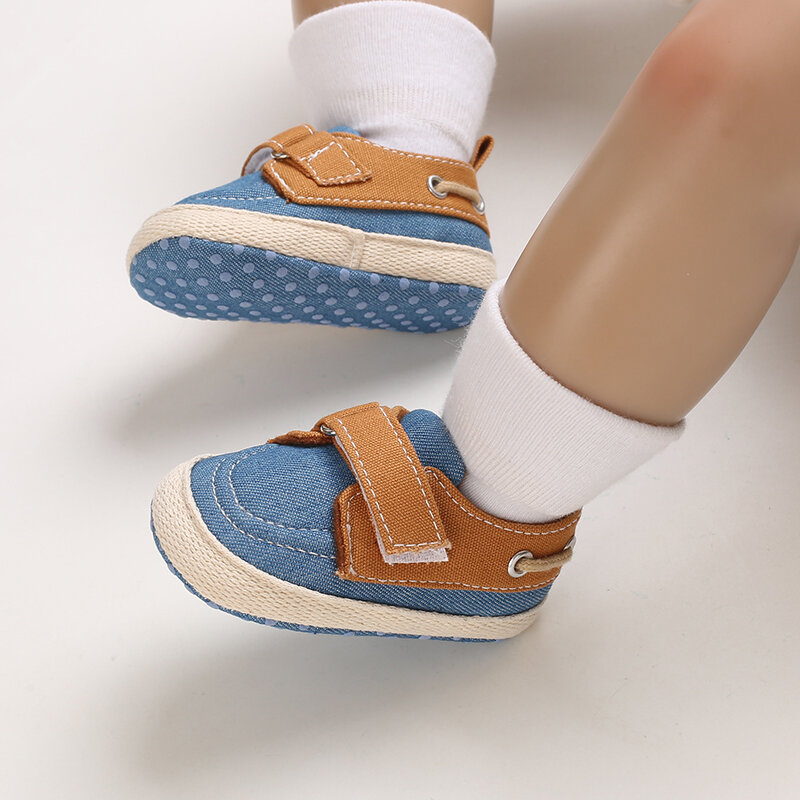 VALEN SINA ทารกแรกเกิด Prewalker เด็กหญิงลำลองรองเท้าหนังลื่น Soft-Sole ทารกเด็กวัยหัดเดิน First Walkers 0-18M Baptism