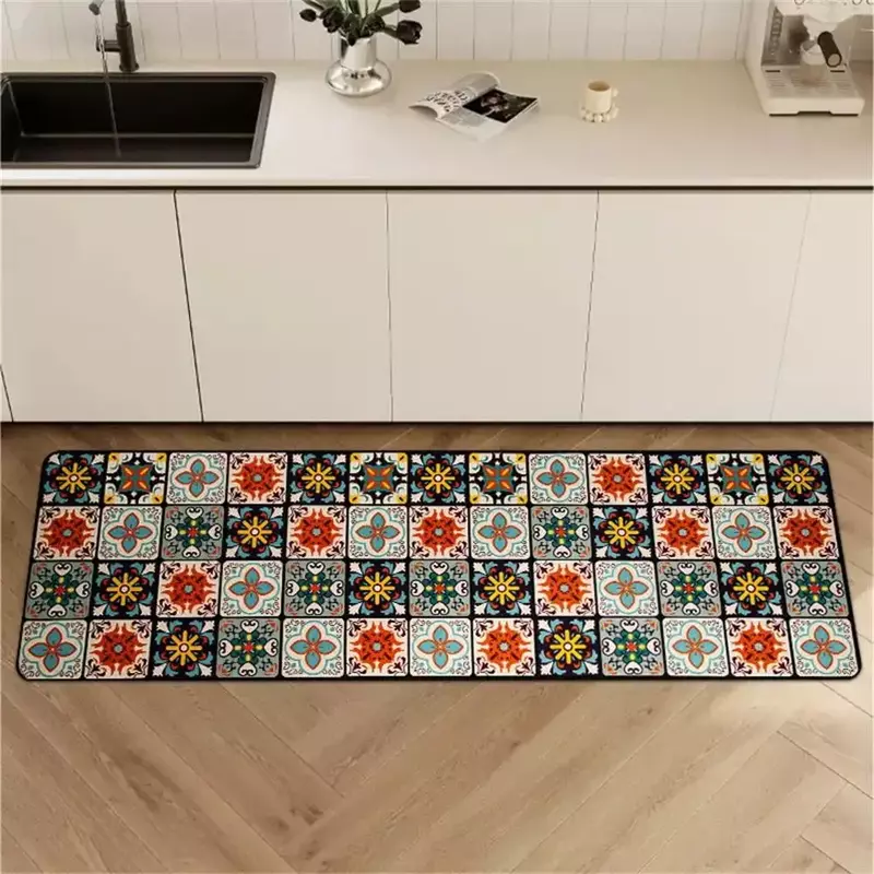 Antypoślizgowe dywaniki kuchenne do salonu dywany z długimi dywan do składania matami podłoga w kuchni mata do drzwi wejściowych wystroju domu Alfombra tapisa