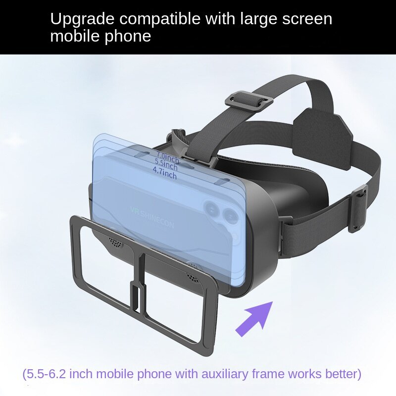 Vrshinecon kacamata Virtual Reality, cermin ajaib kacamata Vr Game ponsel, kacamata Digital 3d