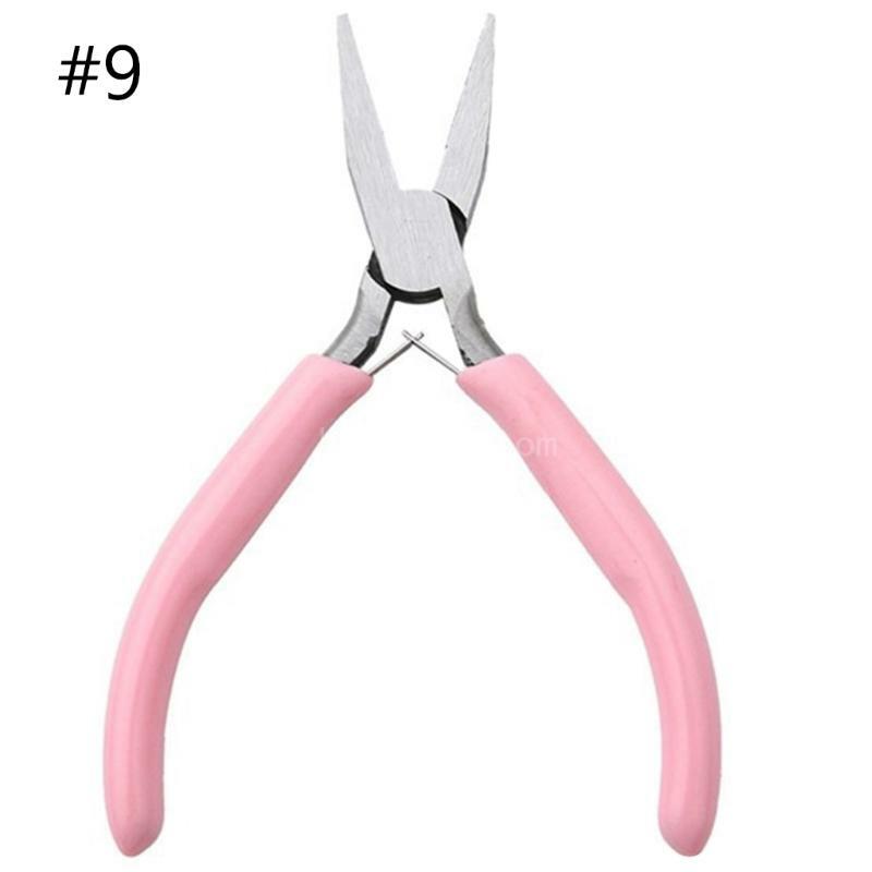 Durable Steel Jewelry Pliers Set for Beads Repairs Long Nose Round Nose Wire Cutting and Curved Pliers with Tweezers