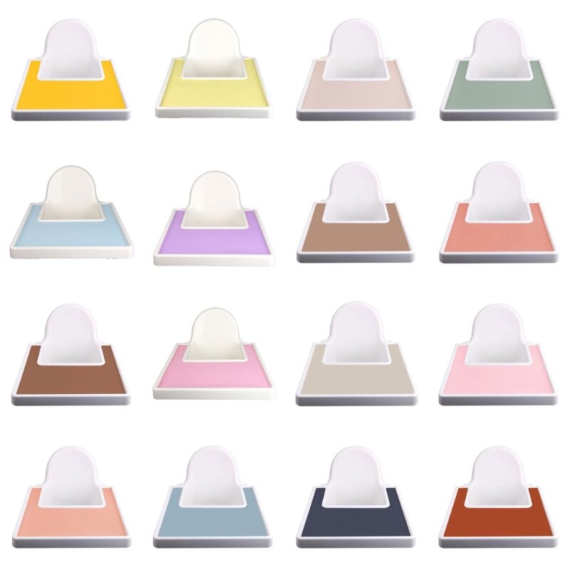 HUYU siliconen babyvoedingsbakje voor hoge stoelen Rubberen kinderstoel placemat Kleurrijk Handig en veilig voor uw kind