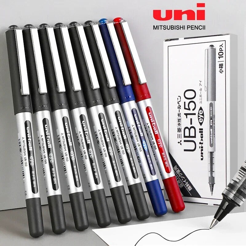 Uni-ball Eye Micro Gel Pens, 0.38/0.5mm Grande Capacité UB-150 Droite Liquide Stylo À Bille, L'écriture Signature Outils D'écriture