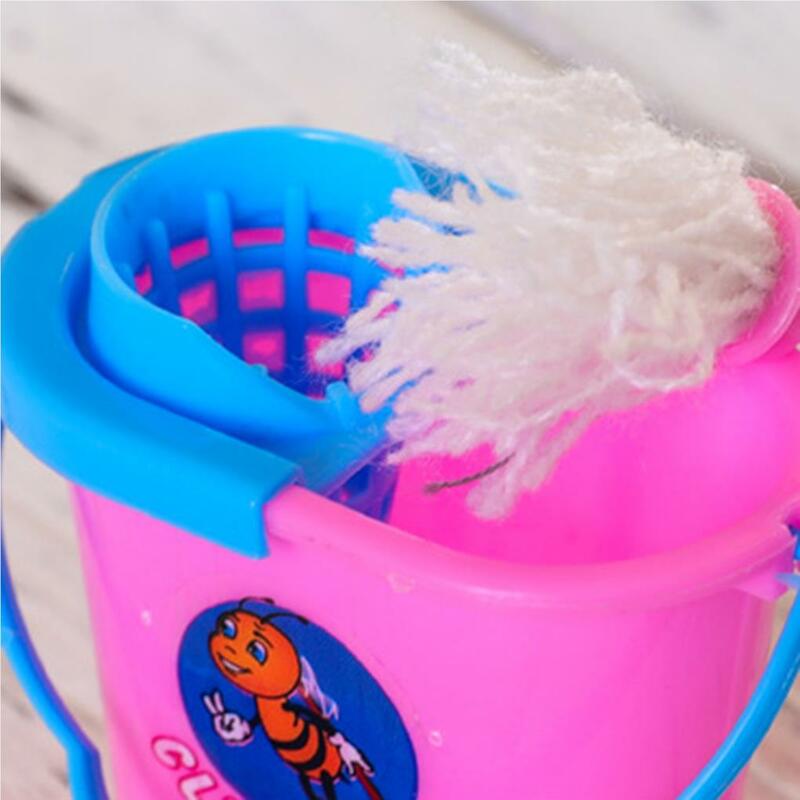 Colorido Pretend Play Toy Kit para meninos e meninas, Casa limpeza ferramenta, 9 pcs