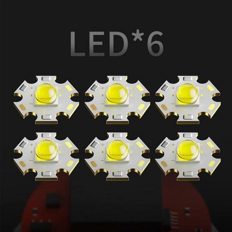 Leistungs starke LED-Taschenlampe wiederauf ladbare Blitzlicht USB Hochleistungs-LED-Taschenlampen Zoom Laterne Long Shot Taschenlampe