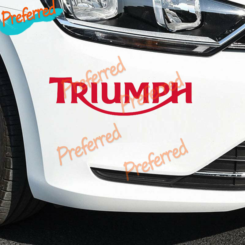 Stiker Berkualitas Tinggi Helm Laptop Balap Motor Stiker Vinil Bagasi Tahan Air Stiker Mobil PVC Die-Cut untuk TRIUMPH