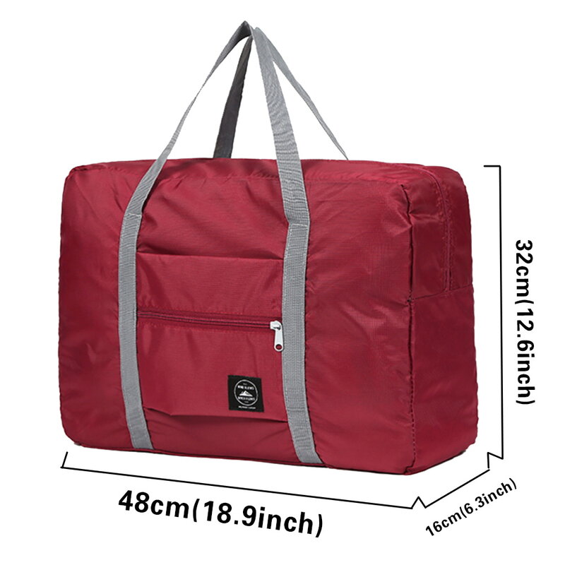 Saco de viagem unisex dobrável bolsas organizador grande capacidade portátil saco de bagagem rosa letra nome padrão acessórios viagem