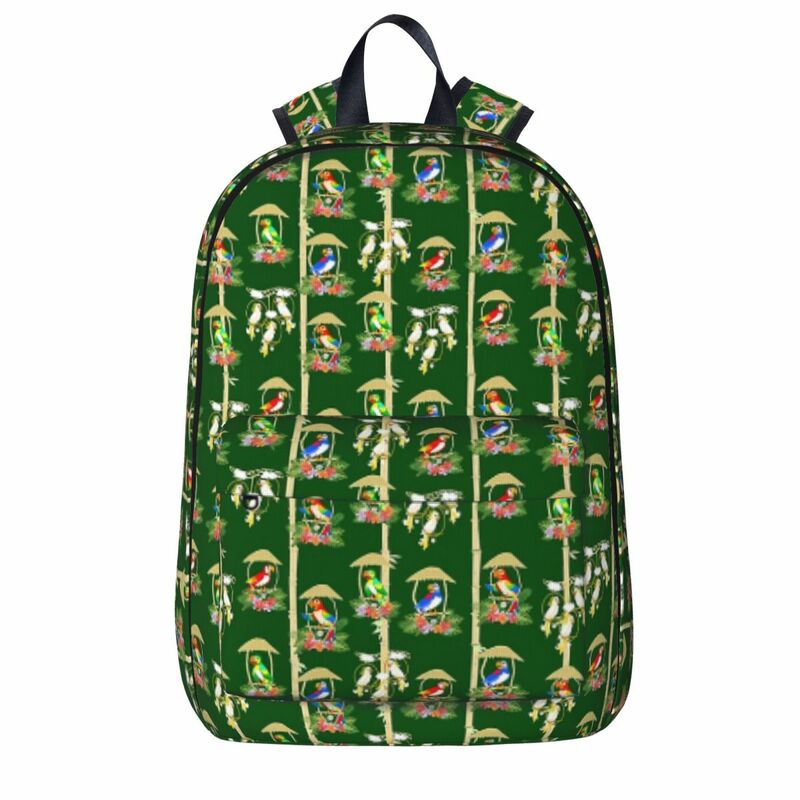 Tiki Room Birds Backpacks Large Capacity Student Book bag Shoulder Bag Travel Rucksack Casual Children School Bag