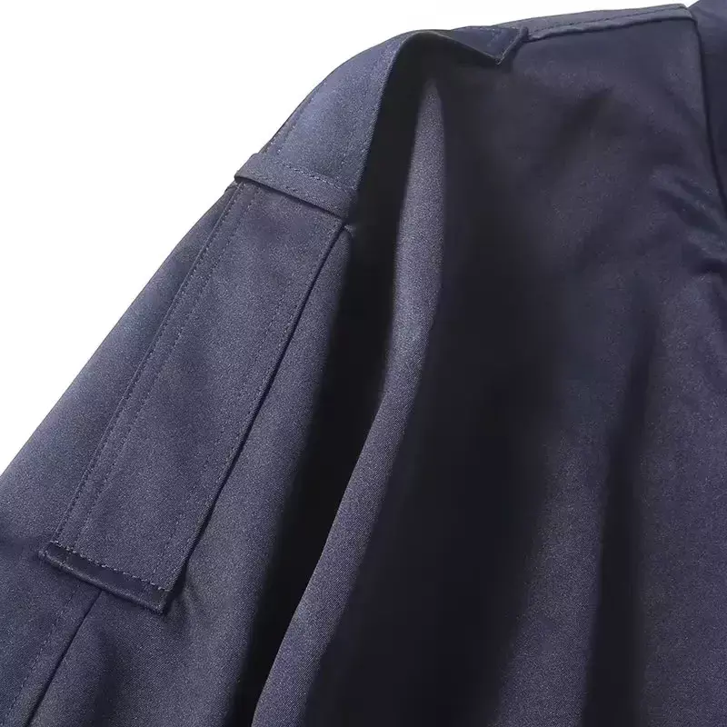 Chaqueta Bomber de estilo informal para mujer, abrigo corto de uniforme de béisbol, abrigo Retro de manga larga con botones, elegante, 2023