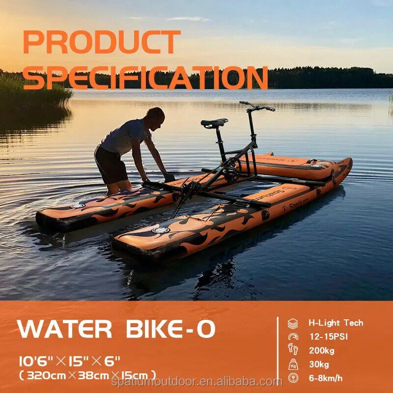 Spatium-nueva colección de pontones inflables, barcos de bicicleta con pedal de agua, en venta, 2024