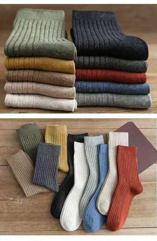Chaussettes rétro en coton pour femmes, bas longs, noir, rose, coréen, japonais, étudiant, filles, automne, hiver, ogo, 10 paires
