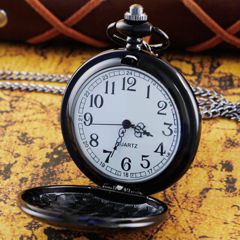 Reloj de bolsillo de cuarzo para hombre, con grabado único para mi mayor papá, personalizado, cadena, collar, regalos de cumpleaños para papá familiar, CF1314