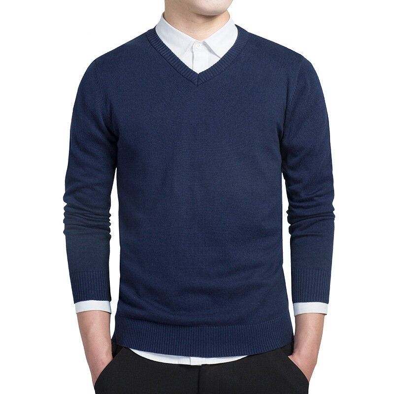 MRMT 2024 markowy męski długi sweter z rękawami dorywczo bawełniany sweter obcisły sweter koszula męska odzież