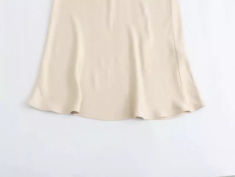 Юбка женская плиссированная средней длины, шикарная модная повседневная шелковая текстура с бантом и драпировкой, винтажная с эластичным поясом
