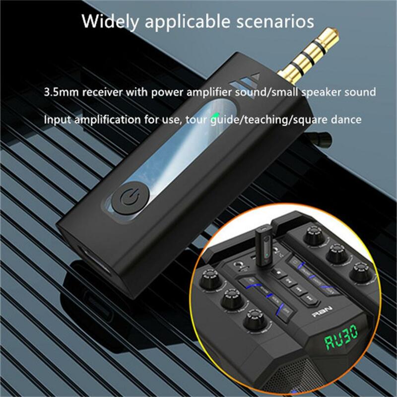 K35 Wireless Lavalier Microphone 3.5mm Round Jack Automatic Noise Reduction Lapel Mic For Camera Recording
