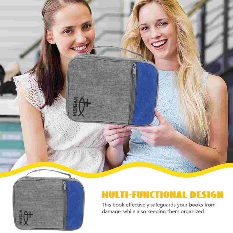 Zipper Designed Bible Book Bag Functional Protective Bible Book Protector Decorative Bible Book Bag