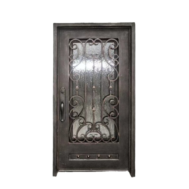 モダンな錬鉄製のドア,ダブルドアのデザイン,素晴らしいオファー