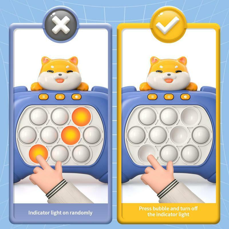 Push Pop Fidget Toy, 4 modos, Whack Mole, divertido e desafiador, jogo para alívio do estresse, colorido e durável