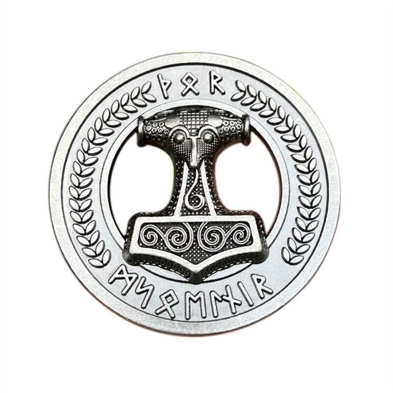Boucle de ceinture en forme de marteau de Thor, style occidental